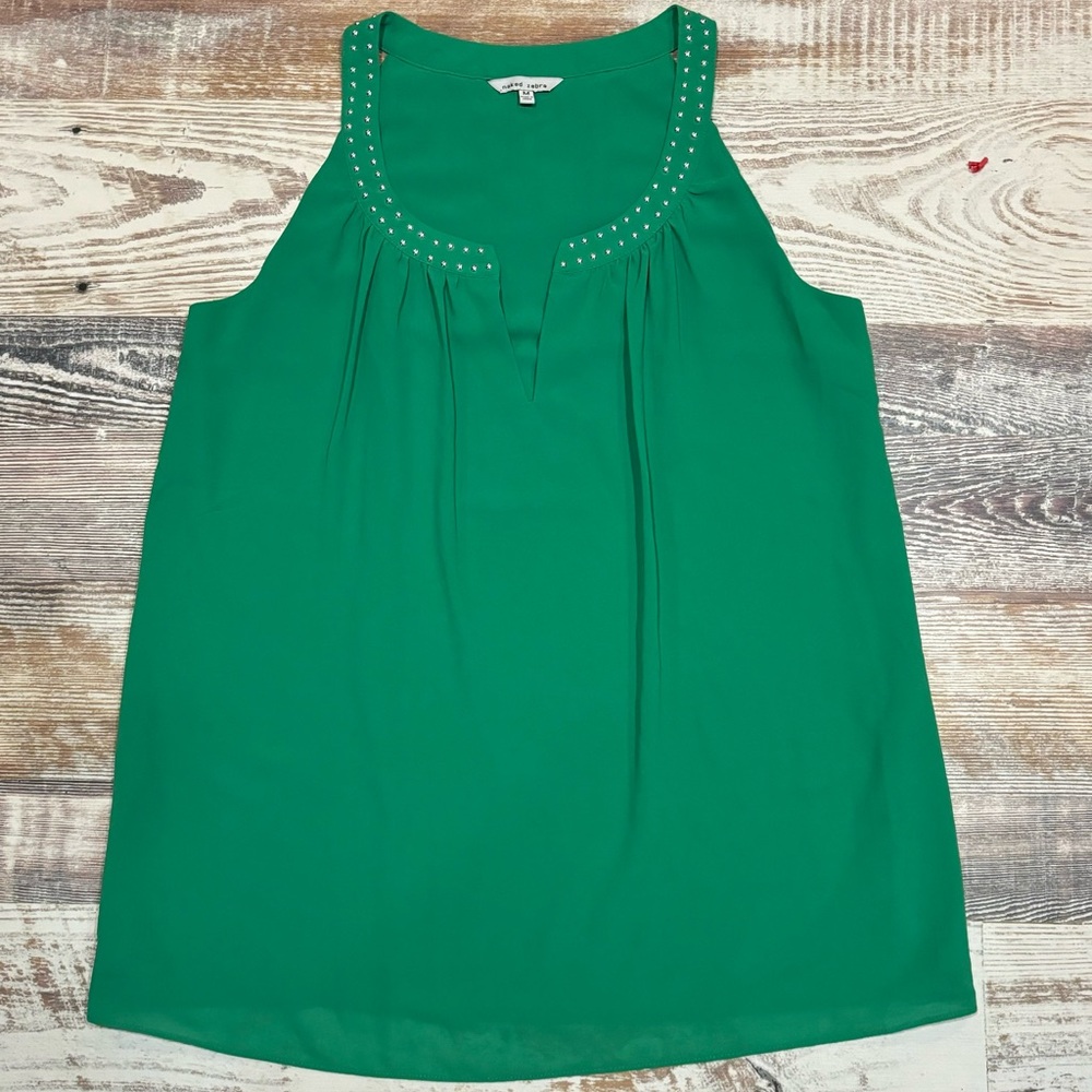 Women’s V-neck, Sleeveless Blouse, Lining inside